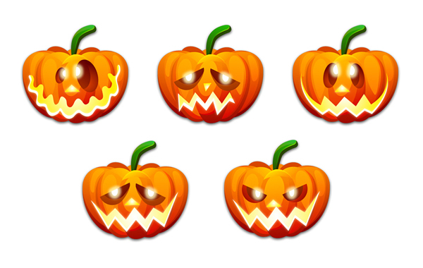 Halloween Emoticons Icons