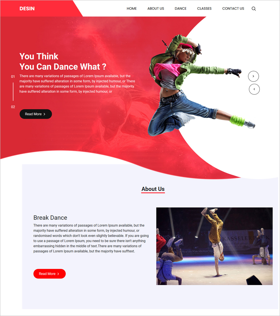 15 Best Free Website Templates And Wordpress Themes For Dance Studio 