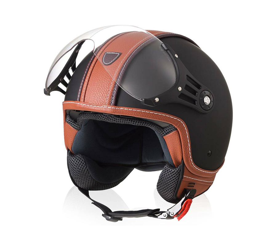 LW German  Stylish and lightweight vintage motorcycle helmet design w –  Life Waterproof