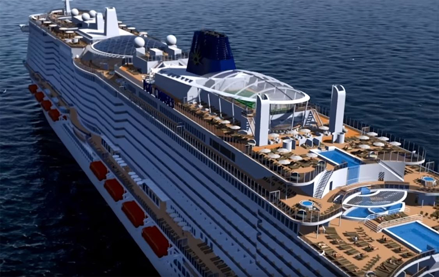 16 Largest Cruise Ships in the World of 2023 (indicating gross tonnage ...