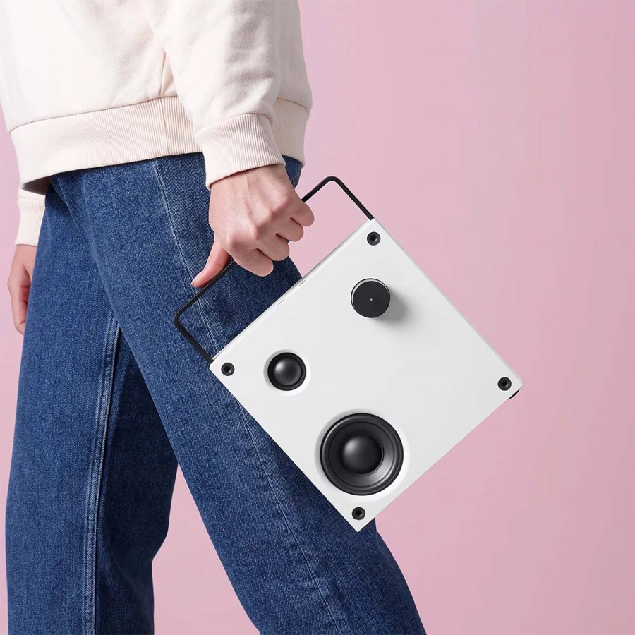 Industrial Elegance of IKEA’s Portable Audio Speaker Vappeby 8×8