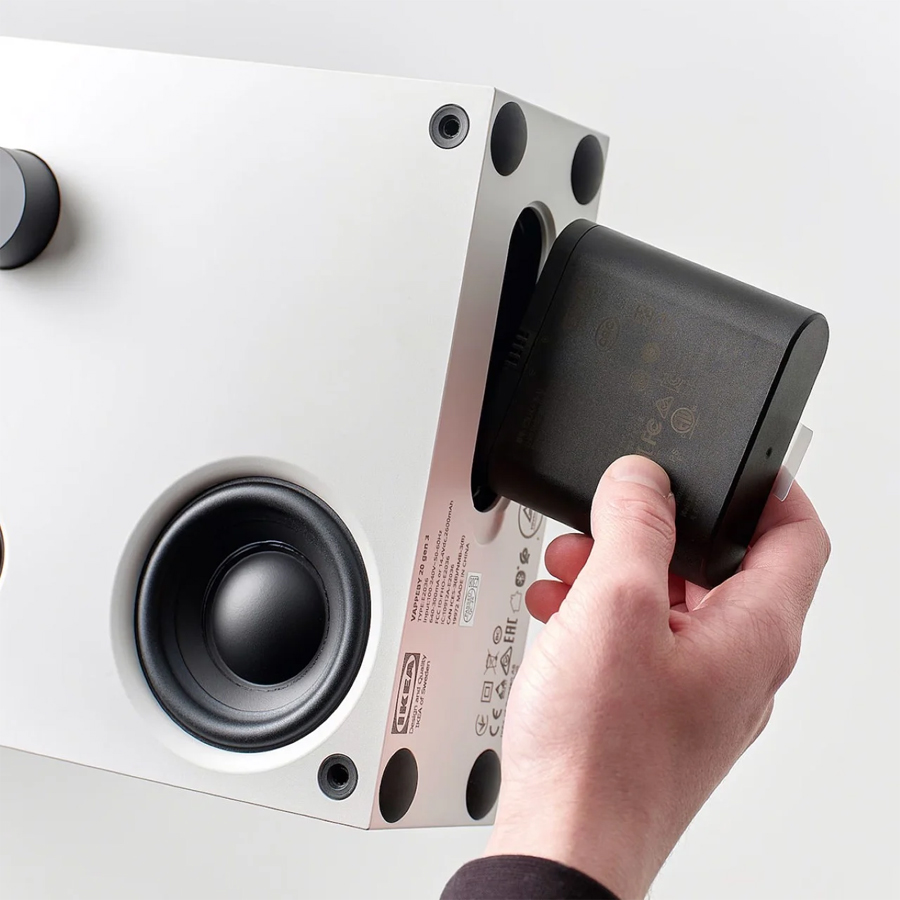 Industrial Elegance of IKEA’s Portable Audio Speaker Vappeby 8×8