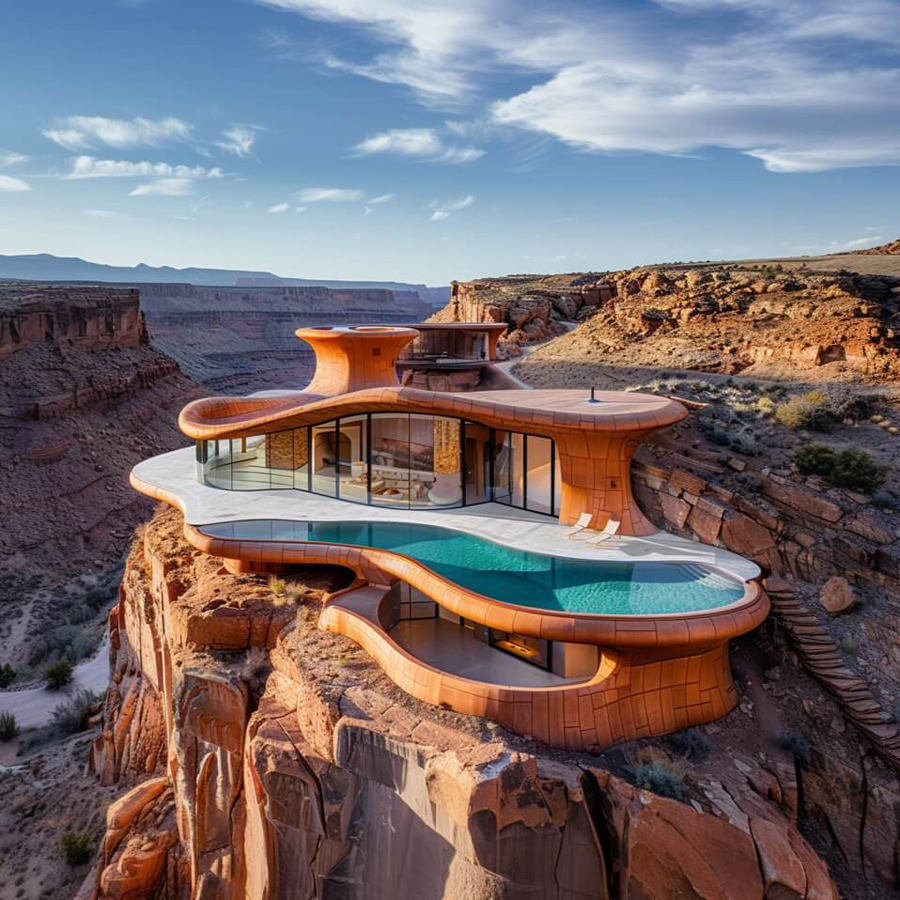 Luxury Vista Cliff House by Fateme Aghaei