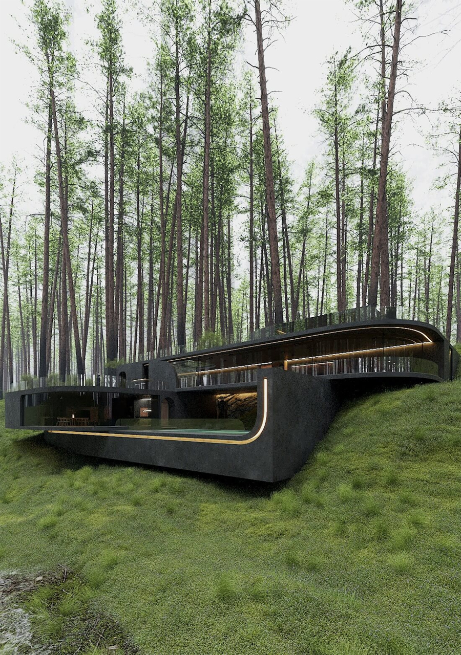 Modern Villa Inspired by the Beauty of the Forest