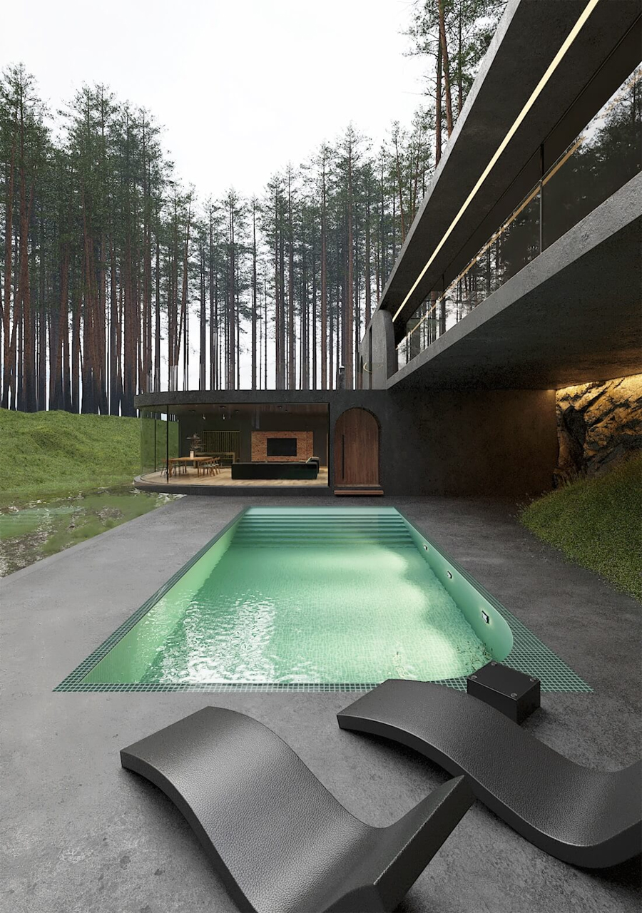 Modern Villa Inspired by the Beauty of the Forest