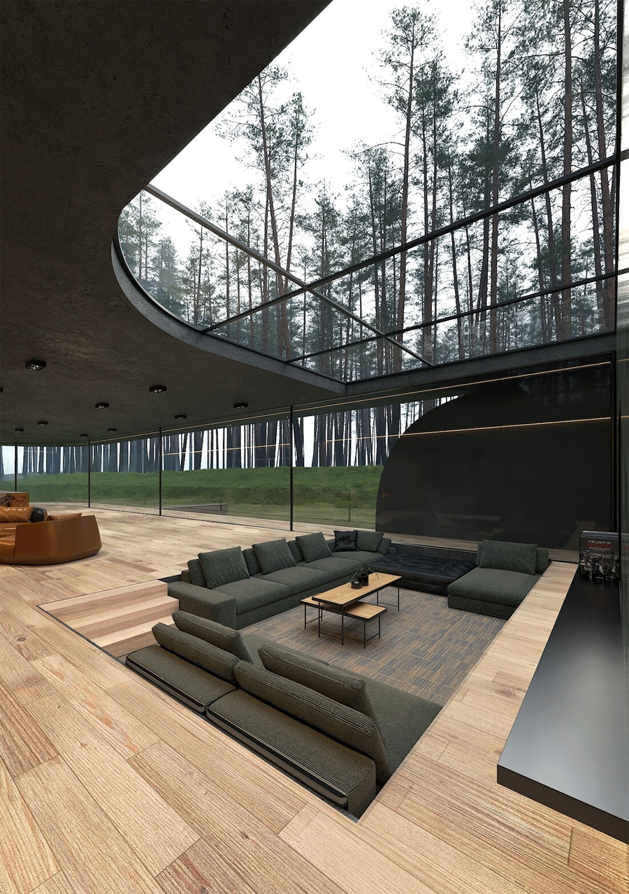 Modern Villa Inspired by the Beauty of the Forest