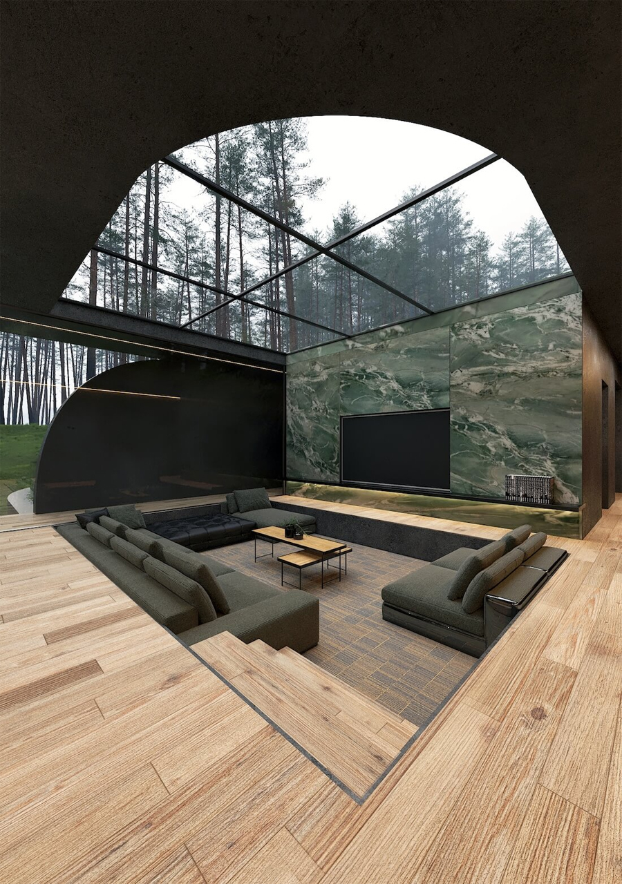 Modern Villa Inspired by the Beauty of the Forest