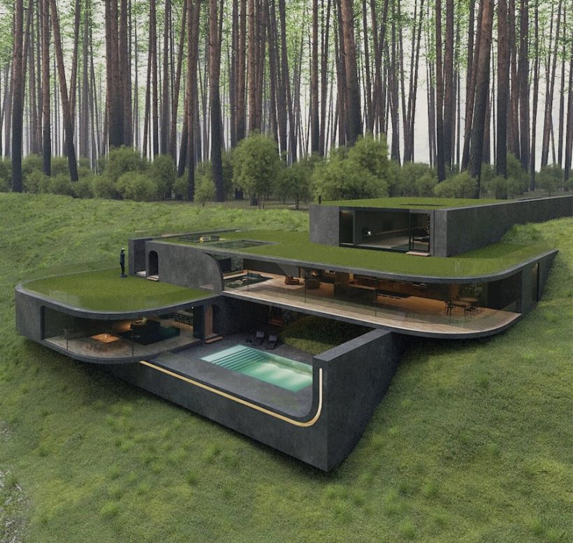 Modern Villa Inspired by the Beauty of the Forest