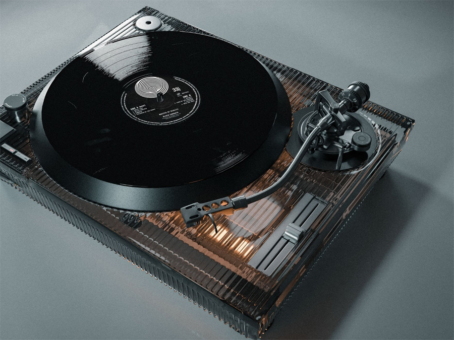 Aesthetic Appeal of Transparent Vinyl Players