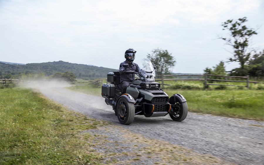 Can-Am Debuts Its First Three-Wheeled Adventure Motorcycle