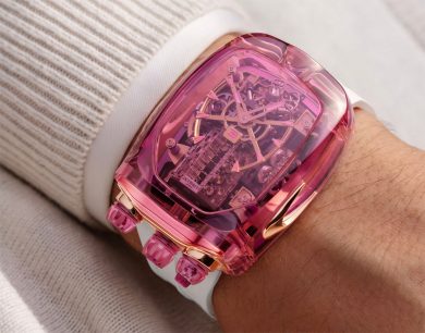 Jacob & Co. Bugatti Chiron Tourbillon Sapphire Crystal Pink Watch