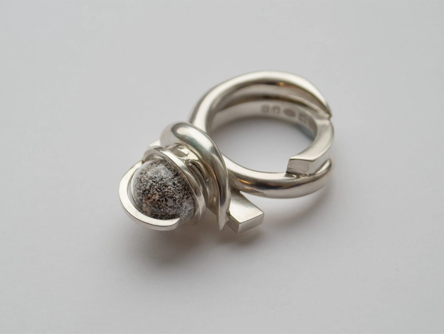 Unique Ring Made from Metals Mined by Plants