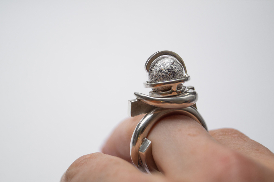 Unique Ring Made from Metals Mined by Plants