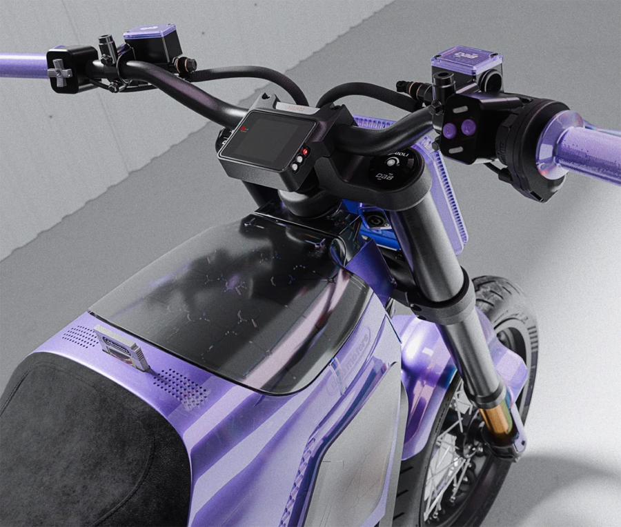 Rediscover the 90s with DAB Motors' Transparent Electric Motorcycle