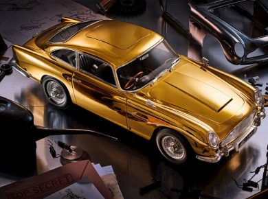 Agora's Exclusive 24ct Gold Aston Martin DB5 Model Marks 60 Years of Goldfinger