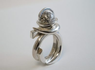 Unique Ring Made from Metals Mined by Plants