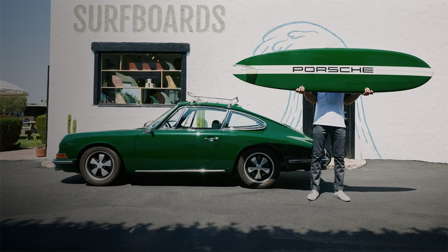 Porsche and Almond Limited Edition Surfboard