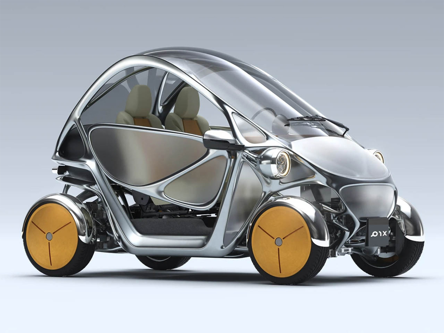 Emotionally Intelligent 3D-Printed Microcar Robo-EV