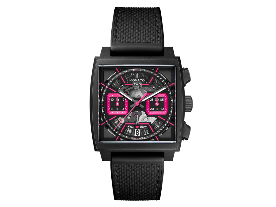 TAG Heuer Unveils Bold Pink Edition of the Monaco Chronograph