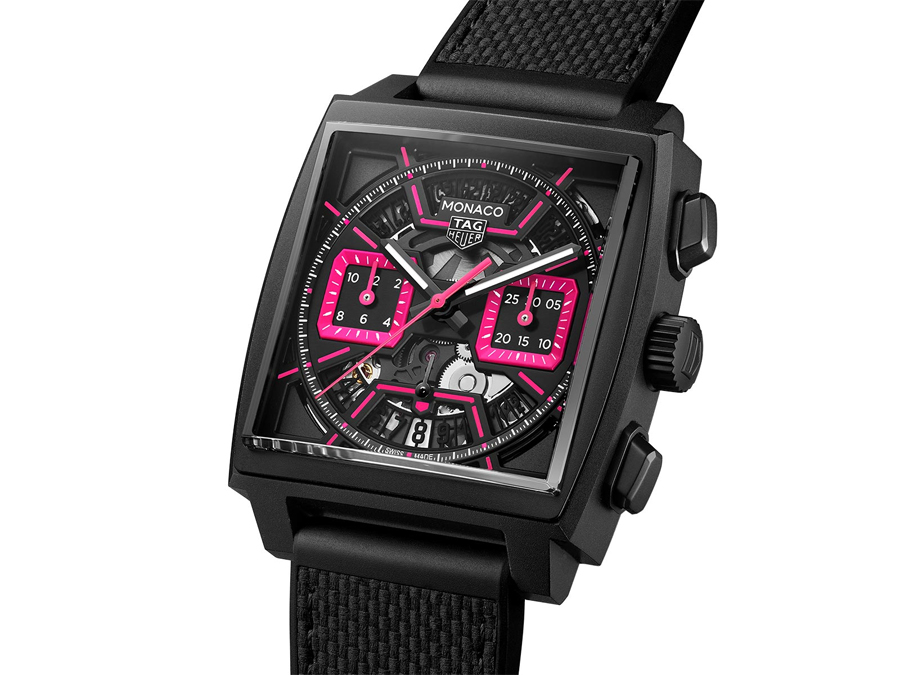 TAG Heuer Unveils Bold Pink Edition of the Monaco Chronograph