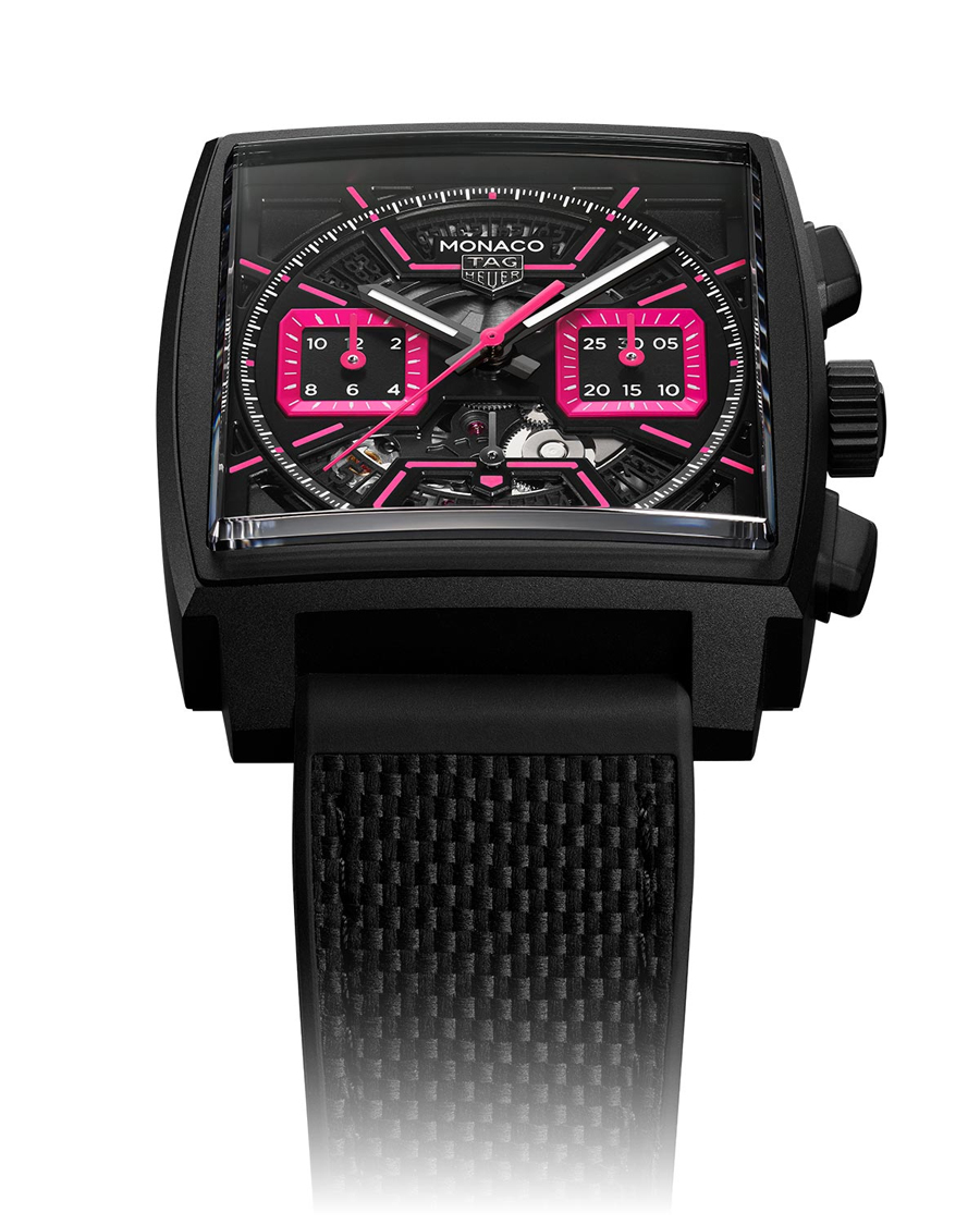 TAG Heuer Unveils Bold Pink Edition of the Monaco Chronograph