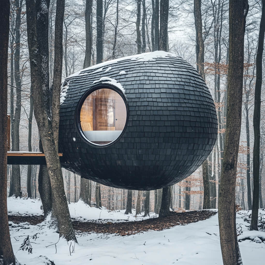 Antony Gibbon Designs Pod-Like Treehouse Sanctuaries